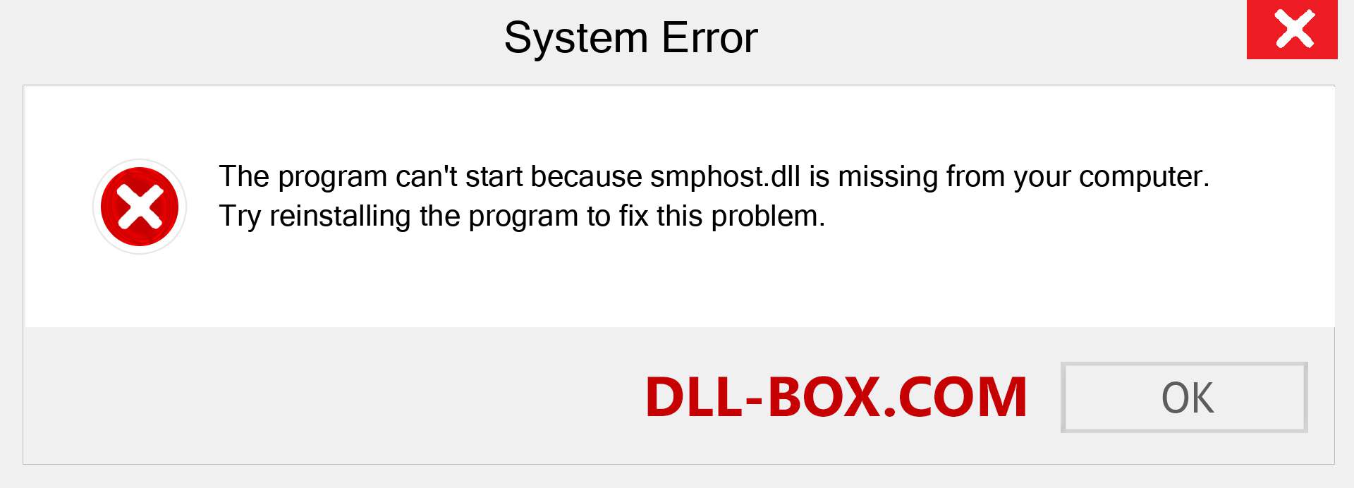  smphost.dll file is missing?. Download for Windows 7, 8, 10 - Fix  smphost dll Missing Error on Windows, photos, images